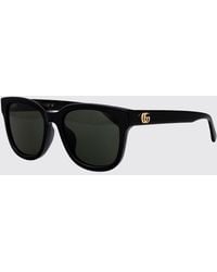 Gucci - Cat-Eye Acetate Sunglasses With Gg Monogram And Dark Lenses - Lyst