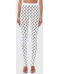 Marine Serre - Printed Stretch Technical Fabric Leggings - Lyst