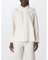 See By Chloé - Shirt With Lace Insert - Lyst