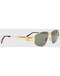 Celine - Metal Sunglasses With Double Bridge - Lyst