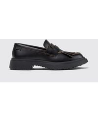 Camper - Twins Leather Loafers With Fringes And Tassels - Lyst