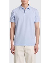 Zanone - Basic Cotton Polo Shirt - Lyst