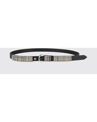 FEDERICA TOSI - Adjustable Smooth Leather Belt With Buckle - Lyst