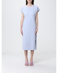 EA7 - Stretch Cotton T-Shirt Dress - Lyst