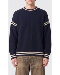 Golden Goose - Relaxed Fit Cotton Crewneck Sweatshirt With Contrast Back Logo - Lyst