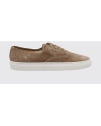 Common Projects - Low-Top Suede Sneakers With Foil-Stamped Logo - Lyst