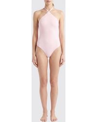 Jacquemus - One-Piece Swimsuit With Open Back And Self-Tie Fastenings - Lyst