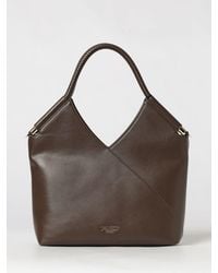 Twinset - Synthetic Leather Shoulder Bag With Double Tubular Handle - Lyst