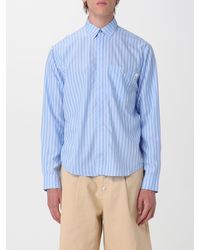 Carrera - Striped Tencel Shirt With French Collar And Patch Pocket - Lyst