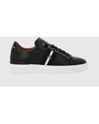 Philipp Plein - Skull Low-Top Leather Sneakers With Stripe Print - Lyst