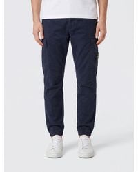 Stone Island - Slim Fit Stretch Technical Fabric Cargo Trousers With Compass Logo - Lyst