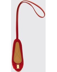 Ferragamo - Varina Calfskin Leather Keyring - Lyst