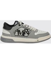 Amiri - Classic Smooth Leather Sneakers With Rubber Logo And Perforated Toe - Lyst