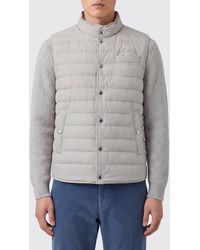 Brunello Cucinelli - Water-Repellent Nylon Padded Gilet With High Neck - Lyst