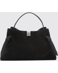 Yuzefi - Flared Suede Calfskin Handbag - Lyst