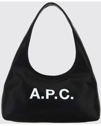 A.P.C. - Synthetic Leather Small Ninon Shoulder Bag - Lyst