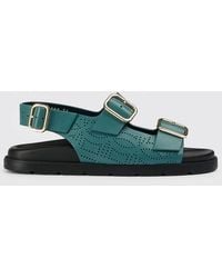 Doucal's - Perforated Leather Sandals - Lyst