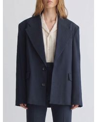 Séfr - Pinstriped Oversized Blazer - Lyst