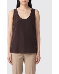 P.A.R.O.S.H. - Sleeveless U-Neck Top P.A.R.O.S.H - Lyst