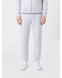 Brunello Cucinelli - Cotton Blend Jogging Trousers - Lyst
