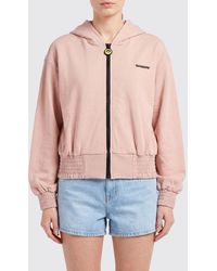 Barrow - Cotton Zip-Up Hoodie With Contrast Logo - Lyst