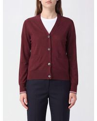 Thom Browne - V-Neck Stretch Wool Cardigan With Patch Pockets - Lyst