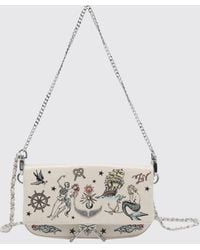 Zadig & Voltaire - Zadig &Amp Voltaire Rock Graphic Print Leather Crossbody Bag With Chain - Lyst
