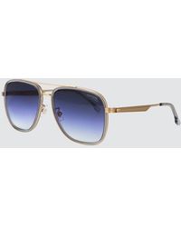 Carrera - Rectangular Metal Aviator Sunglasses With Double Bridge - Lyst