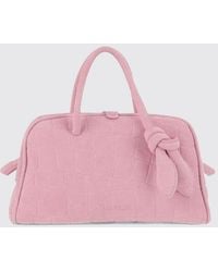 Jacquemus - Le Turismo Suede Crocodile-Effect Handbag With Knot Detail - Lyst