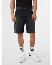 Philipp Plein - Five-Pocket Denim Shorts With Stars And Rhinestones - Lyst