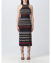 Missoni - Dress In Viscose And Lurex Blend With Zig-zag Pattern - Lyst