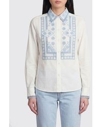 Ermanno Scervino - Cotton Shirt With Embroidery - Lyst