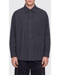 Ziggy Chen - Check Virgin Wool Relaxed Fit Shirt With Pockets - Lyst