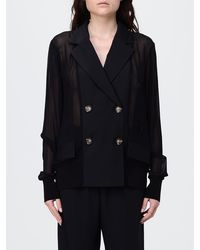 MEIMEIJ - Double-Breasted Wool Blend Blazer - Lyst