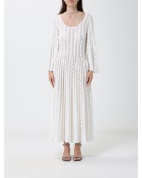 Antonino Valenti - Long-Sleeved Knit Cotton-Blend Midi Dress - Lyst