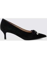 Furla - Suede Stiletto Pumps With A Medium Heel And Almond Toe - Lyst