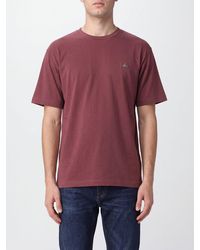 Vivienne Westwood - Cotton T-Shirt With Contrast Embroidered Orb Logo On The Chest - Lyst