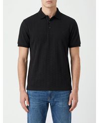 Emporio Armani - Short-Sleeved Cotton Piqué Polo Shirt - Lyst