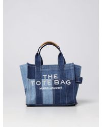Marc Jacobs - Borsa The Denim Small Tote Bag in denim - Lyst