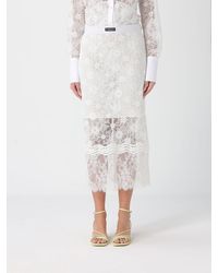 Pinko - Lace Midi Skirt - Lyst