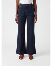 Dondup - Wide Leg Stretch Denim Jeans - Lyst
