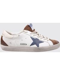 Golden Goose - Leather Upper Sneakers With Suede Accents And Vintage Details - Lyst