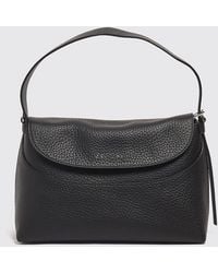 Orciani - Nana Hammered Leather Shoulder Bag With Adjustable Handle - Lyst