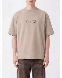 Off-White c/o Virgil Abloh - Cotton T-Shirt With Graphic Arrow Logo Print On The Back - Lyst