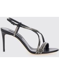 Casadei - Josephine Julia Slingback Sandals With Rhinestones And A Stiletto Heel - Lyst