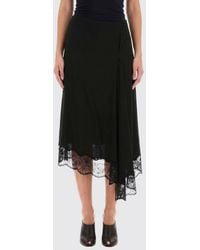 McQueen - Asymmetrical Midi Skirt - Lyst