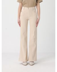 7 For All Mankind - Stretch Cotton Trousers - Lyst