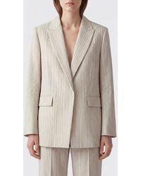N°21 - Single-Breasted Blazer With Peak Lapels And Flap Pockets - Lyst