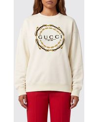 Gucci - Cotton Crew-Neck Sweatshirt With Logo - Lyst