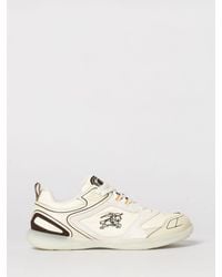 Burberry - Ekd Low-Top Synthetic Leather Sneakers - Lyst